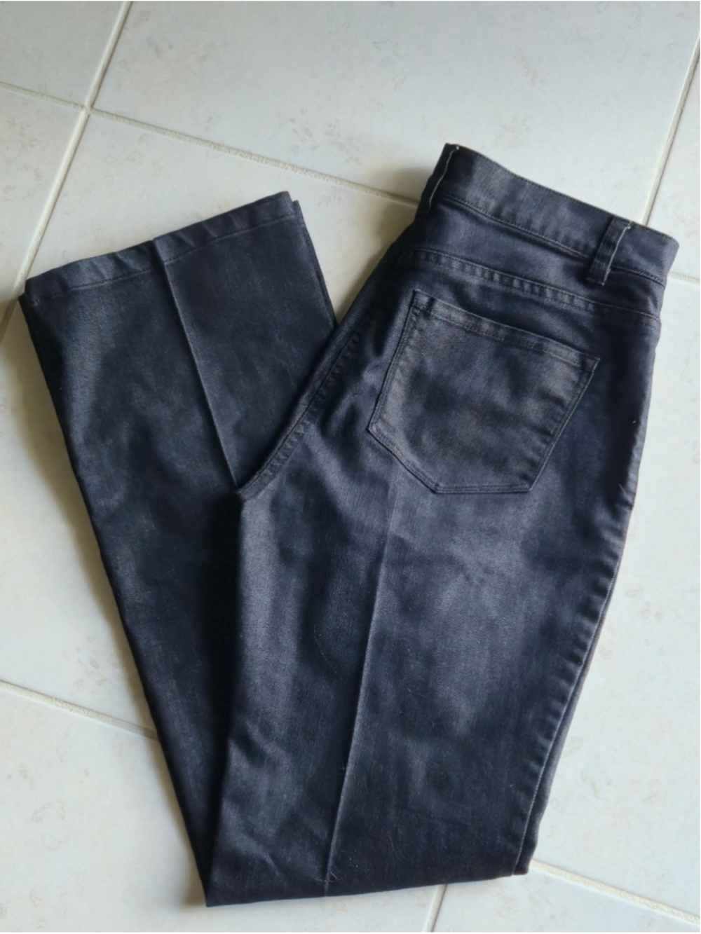 Peck & Peck Women's Weekend Dark wash Trouser Jeans Charcoal black. Size 8